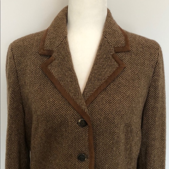 Ralph Lauren Herringbone Riding Jacket Size 14 - Picture 2 of 11